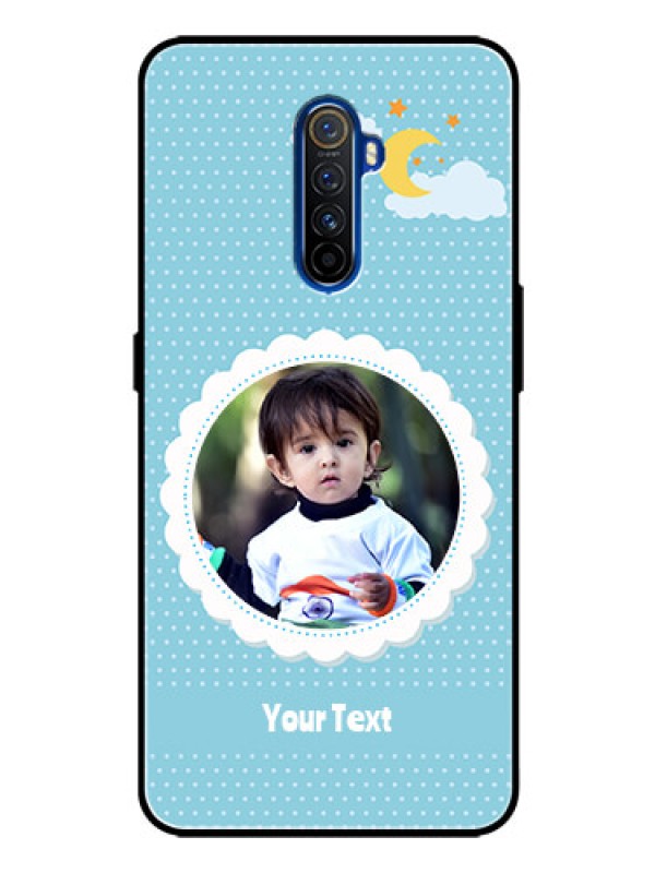 Custom Realme X2 Pro Personalised Glass Phone Case  - Violet Pattern Design