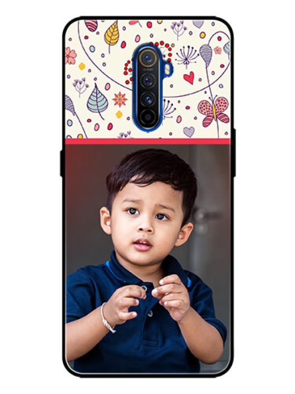 Custom Realme X2 Pro Custom Glass Mobile Case  - Premium Floral Design