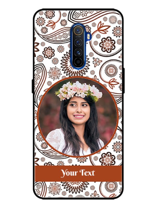 Custom Realme X2 Pro Custom Glass Mobile Case  - Abstract Floral Design 