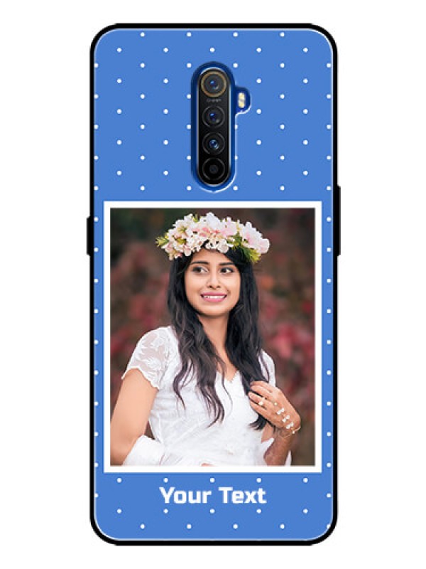 Custom Realme X2 Pro Photo Printing on Glass Case  - Polka dots design