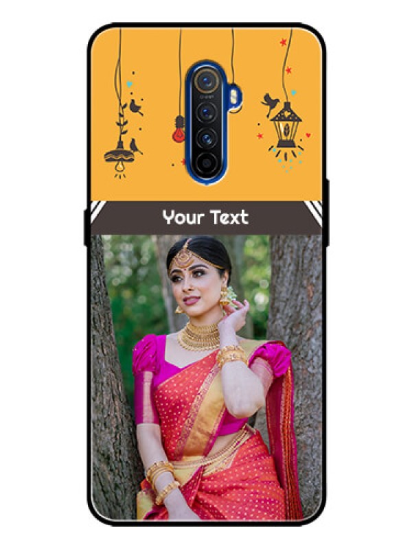 Custom Realme X2 Pro Custom Glass Mobile Case  - with Family Picture and Icons 