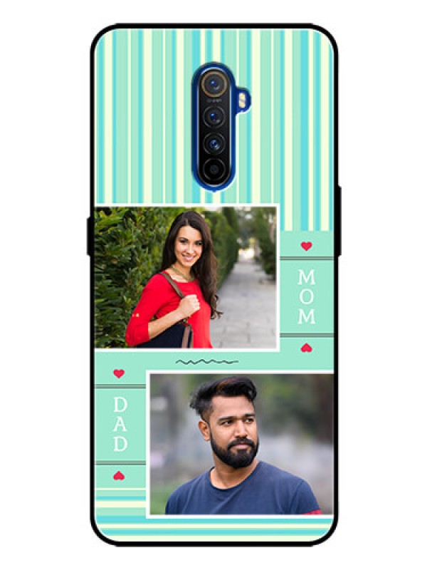 Custom Realme X2 Pro Custom Glass Phone Case  - Mom & Dad Pic Design