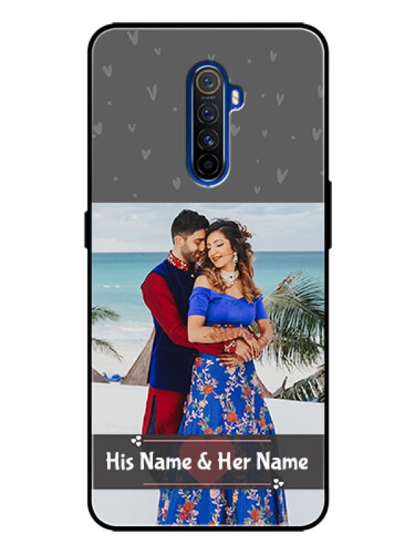 Custom Realme X2 Pro Custom Glass Mobile Case  - Buy Love Design with Photo Online
