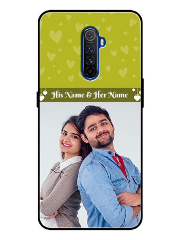 Custom Realme X2 Pro Custom Glass Phone Case  - You & Me Heart Design