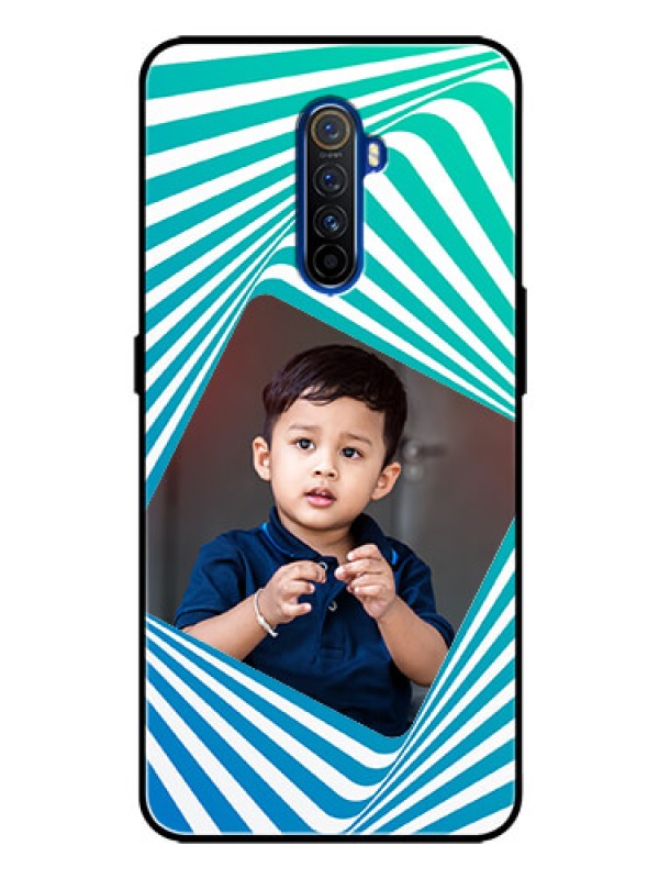 Custom Realme X2 Pro Personalized Glass Phone Case  - Abstract Spiral Design
