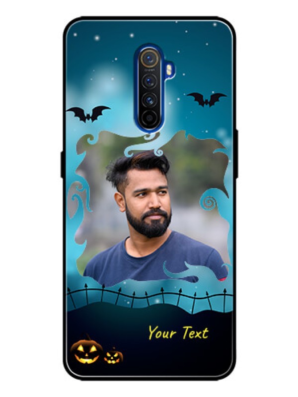 Custom Realme X2 Pro Custom Glass Phone Case  - Halloween frame design