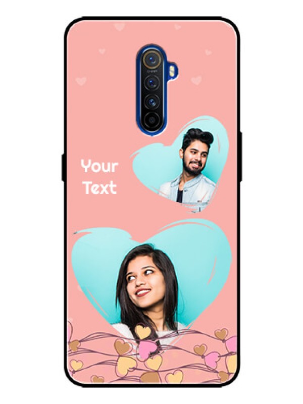 Custom Realme X2 Pro Custom Glass Mobile Case  - Love Doodle Design