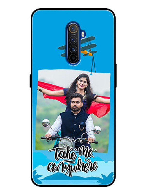 Custom Realme X2 Pro Custom Glass Mobile Case  - Traveller Design 