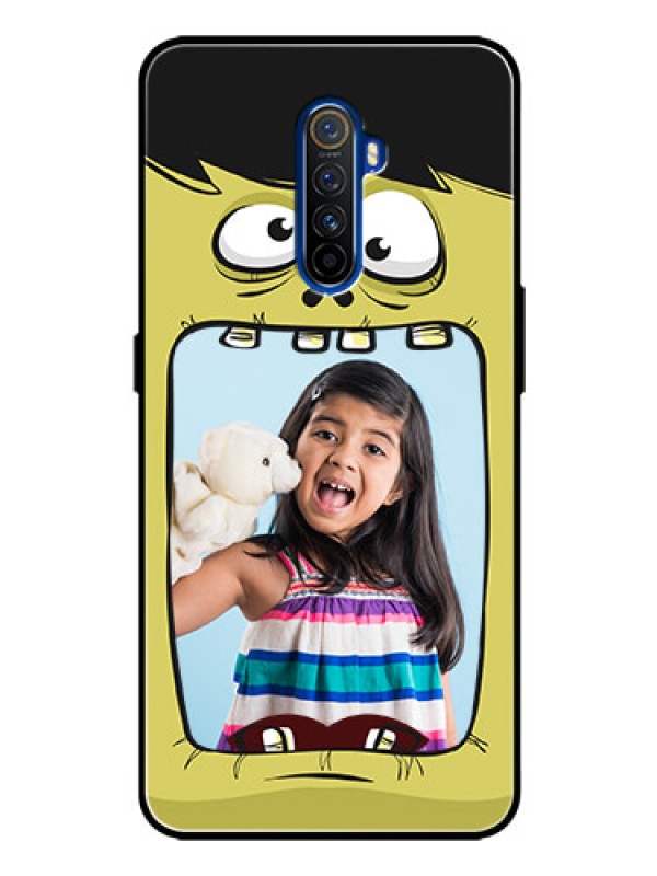 Custom Realme X2 Pro Personalized Glass Phone Case  - Cartoon monster back case Design