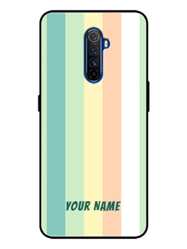 Custom Realme X2 Pro Photo Printing on Glass Case - Multi-colour Stripes Design