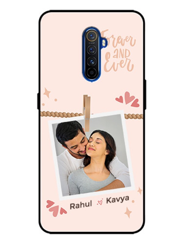 Custom Realme X2 Pro Custom Glass Phone Case - Forever and ever love Design