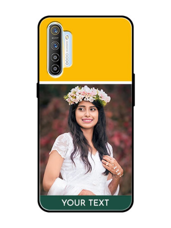 Custom Realme X2 Photo Printing on Glass Case  - Love You Design