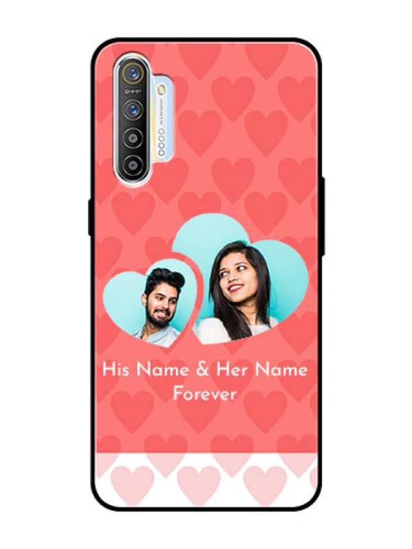 Custom Realme X2 Personalized Glass Phone Case  - Couple Pic Upload Design