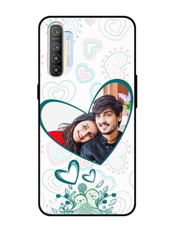 Custom Realme X2 Photo Printing on Glass Case  - Premium Couple Design