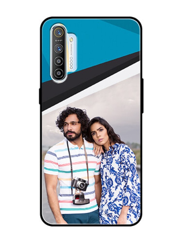 Custom Realme X2 Photo Printing on Glass Case  - Simple Pattern Photo Upload Design