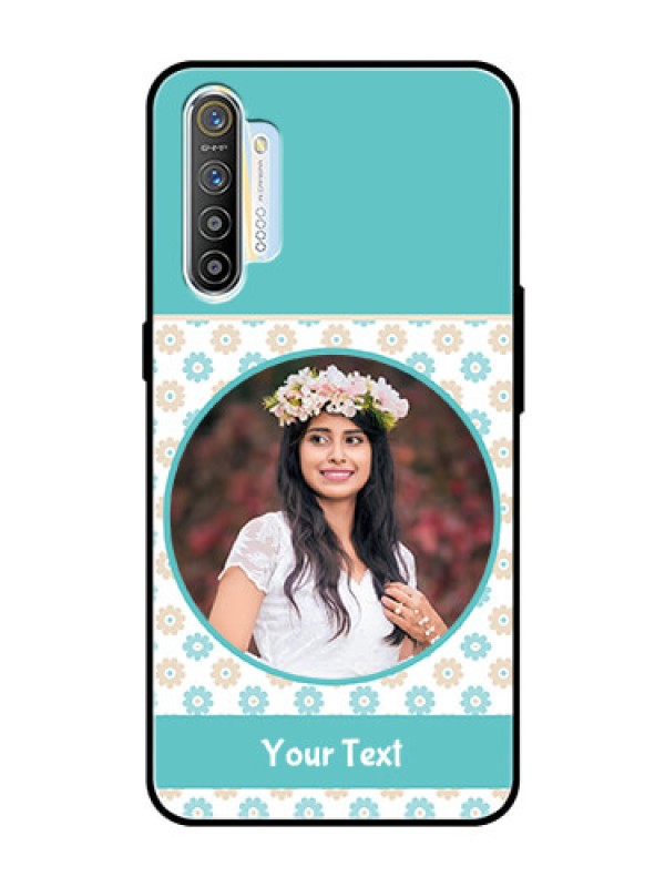 Custom Realme X2 Custom Glass Mobile Case  - Beautiful Flowers Design