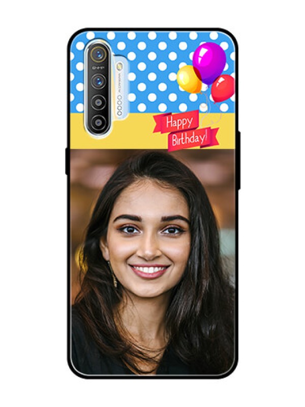 Custom Realme X2 Custom Glass Mobile Case  - Happy Birthday Design