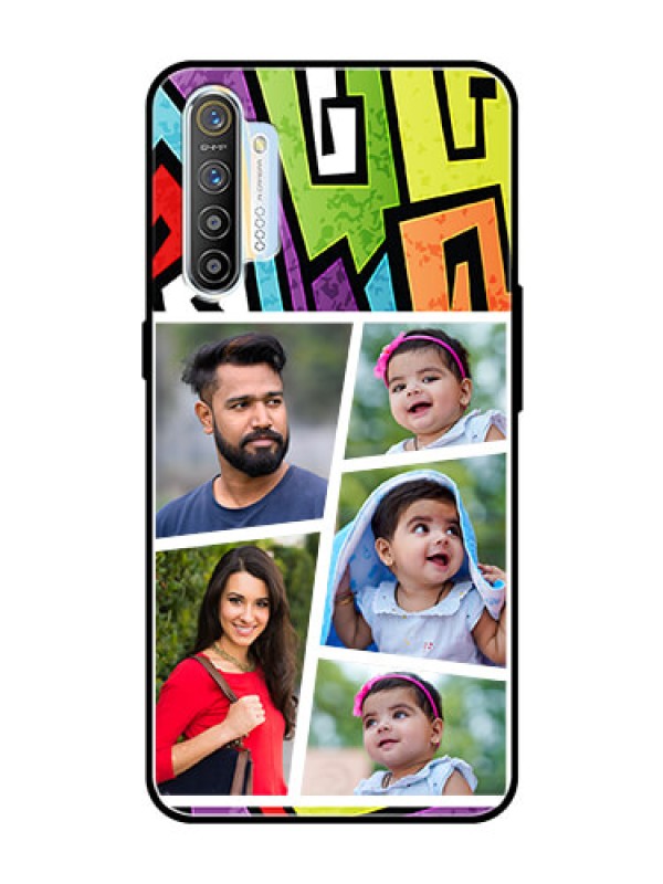 Custom Realme X2 Custom Glass Phone Case  - Graffiti pattern Design
