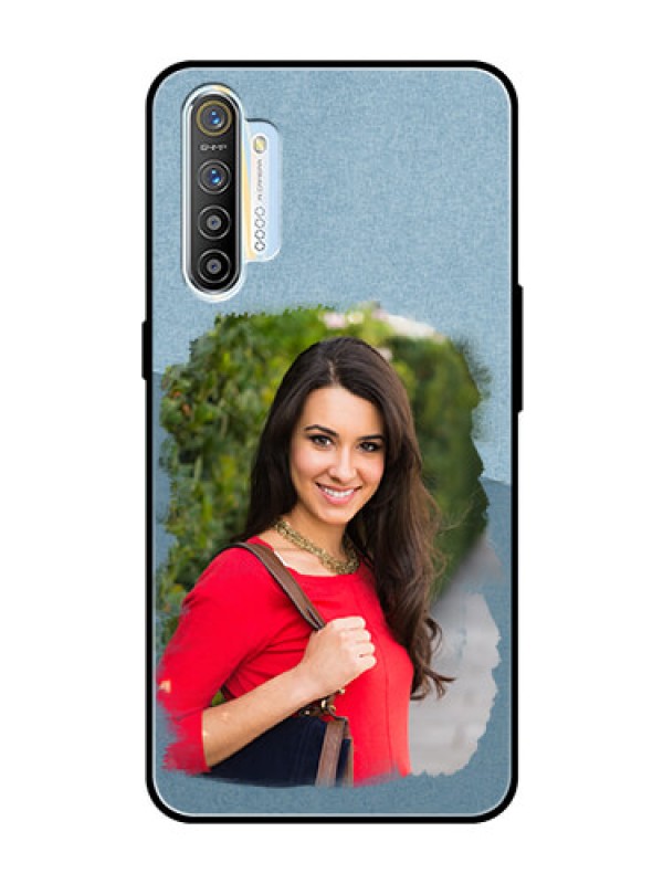 Custom Realme X2 Custom Glass Mobile Case  - Grunge Line Art Design