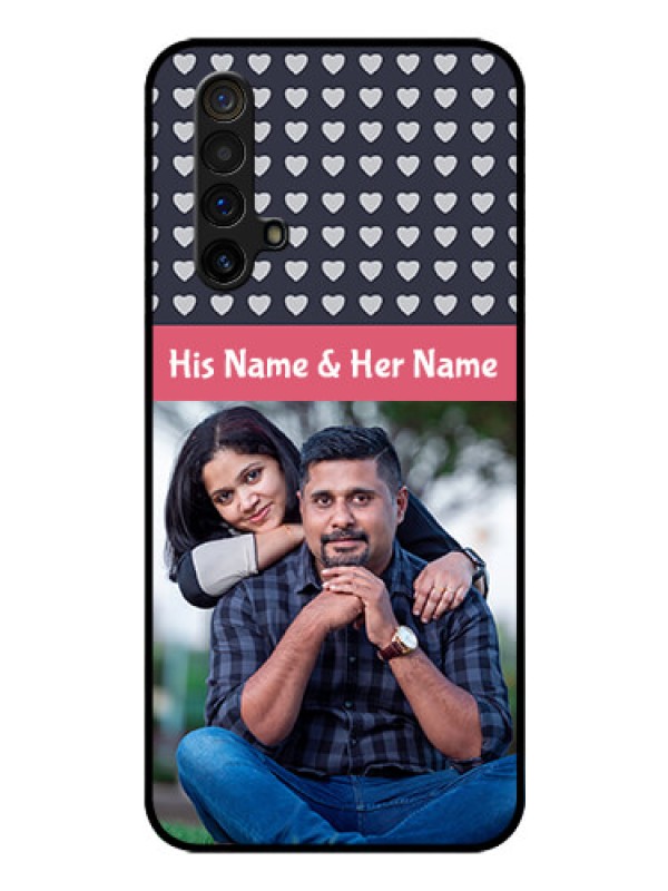 Custom Realme X3 Custom Glass Mobile Case - Love Symbols Design