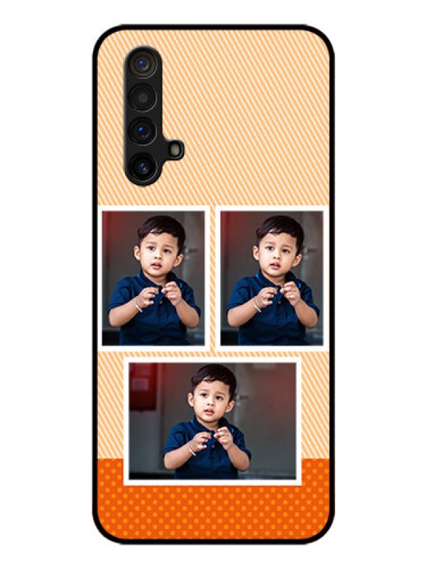 Custom Realme X3 Photo Printing on Glass Case - Bulk Photos Upload Design
