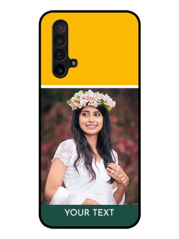 Custom Realme X3 Photo Printing on Glass Case - Love You Design