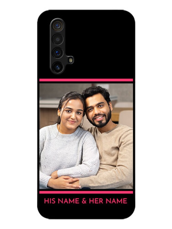 Custom Realme X3 Custom Glass Mobile Case - with Add Text Design