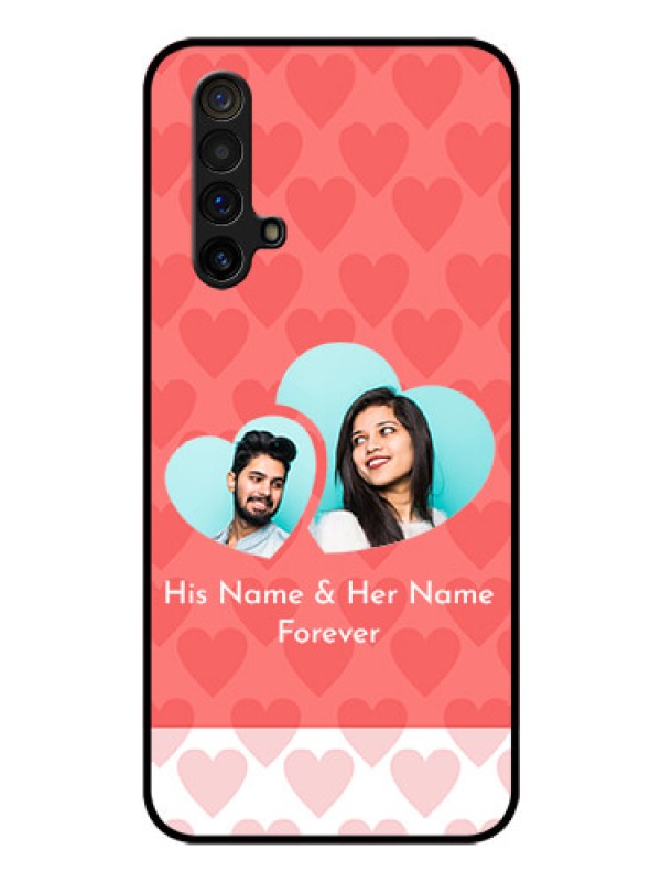 Custom Realme X3 Personalized Glass Phone Case - Couple Pic Upload Design