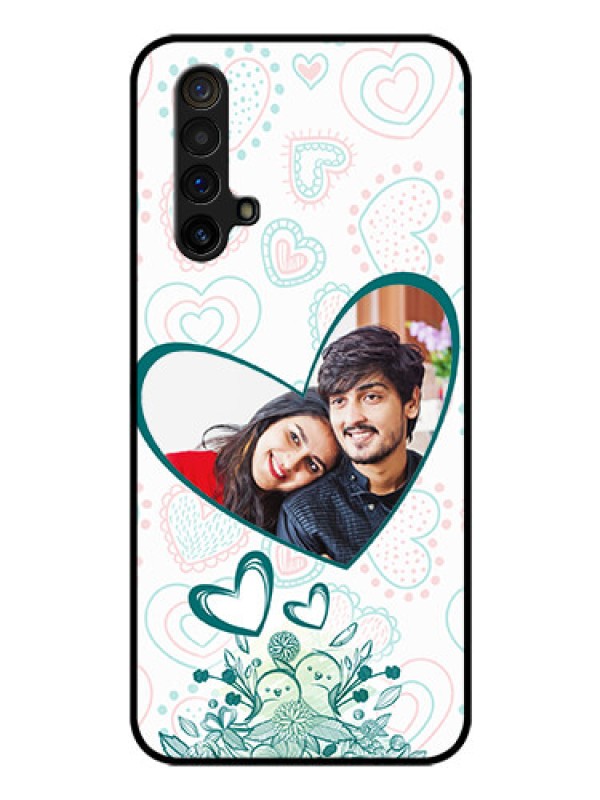 Custom Realme X3 Photo Printing on Glass Case - Premium Couple Design