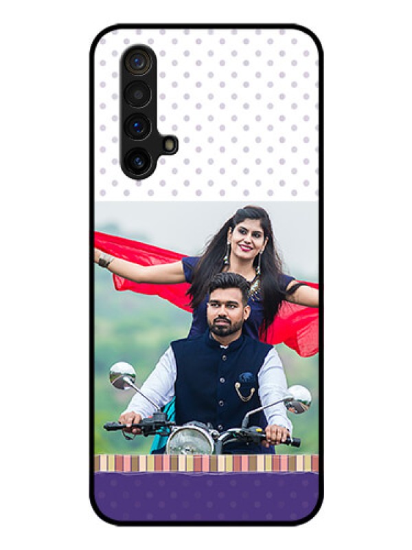 Custom Realme X3 Photo Printing on Glass Case - Cute Family Design