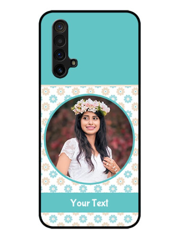 Custom Realme X3 Custom Glass Mobile Case - Beautiful Flowers Design