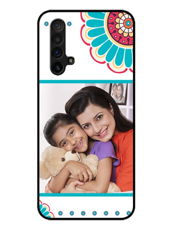 Custom Realme X3 Custom Glass Phone Case - Flower Design