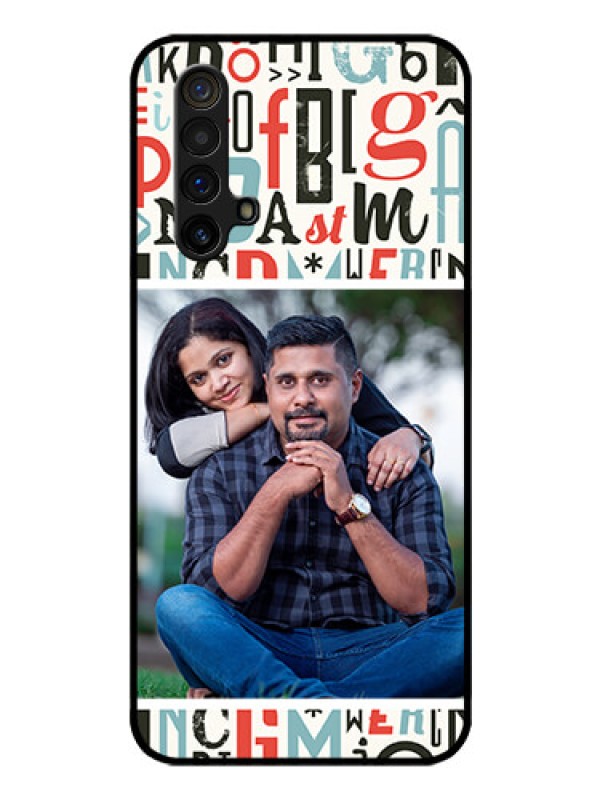 Custom Realme X3 Personalized Glass Phone Case - Alphabet Design