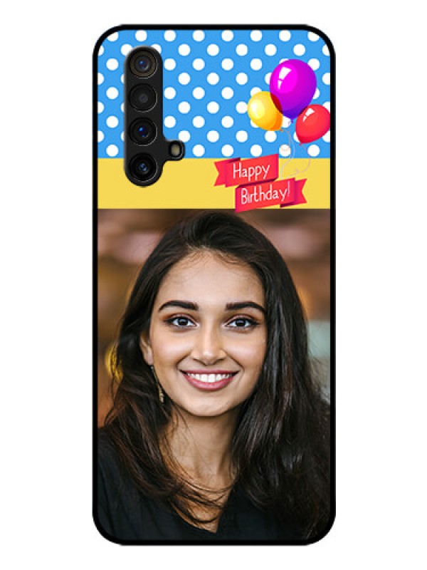 Custom Realme X3 Custom Glass Mobile Case - Happy Birthday Design