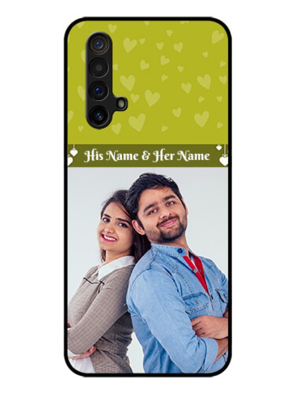 Custom Realme X3 Custom Glass Phone Case - You & Me Heart Design