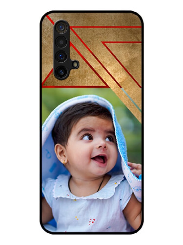 Custom Realme X3 Personalized Glass Phone Case - Gradient Abstract Texture Design