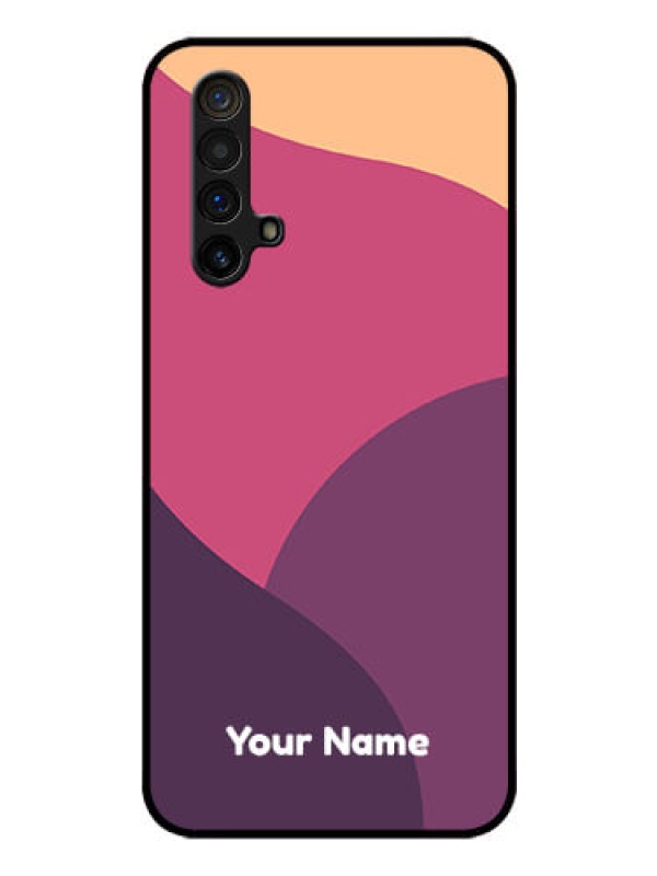 Custom Realme X3 Custom Glass Phone Case - Mixed Multi-colour abstract art Design