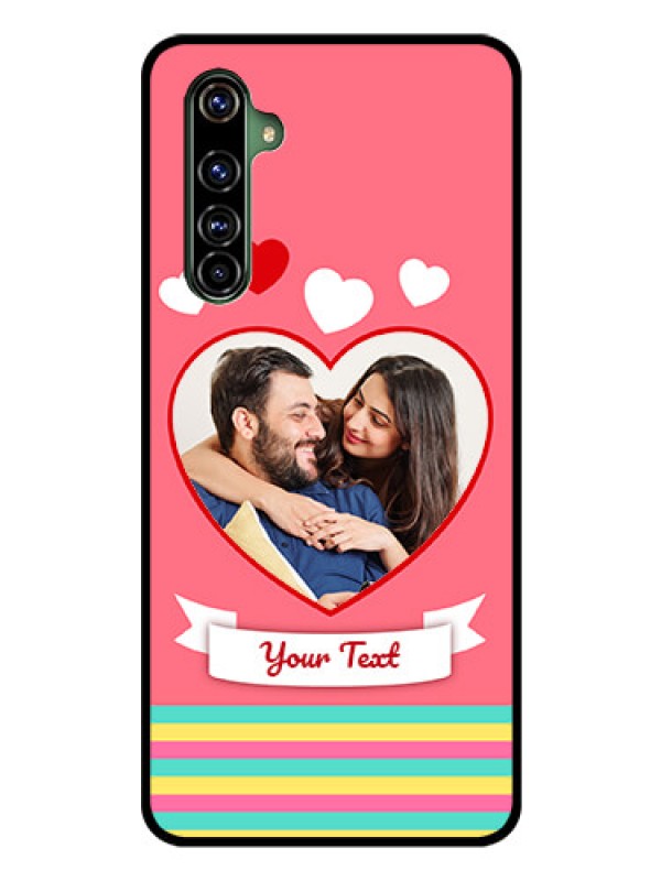 Custom Realme X50 Pro 5G Photo Printing on Glass Case - Love Doodle Design