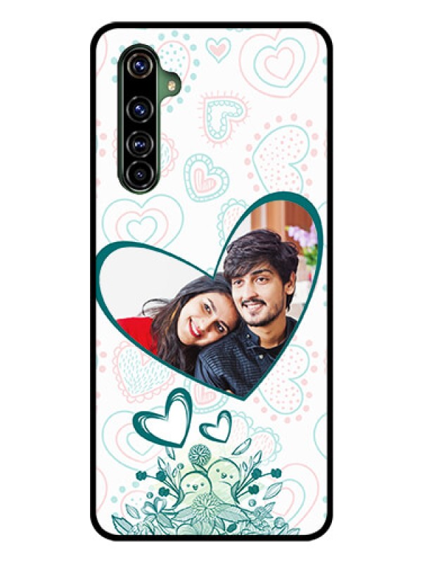 Custom Realme X50 Pro 5G Photo Printing on Glass Case - Premium Couple Design