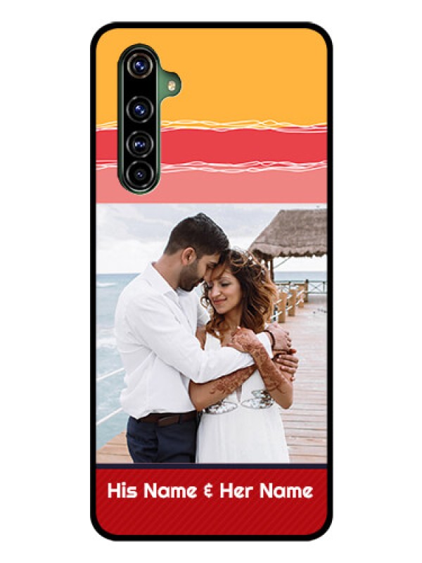 Custom Realme X50 Pro 5G Custom Glass Mobile Case - Colorful Case Design