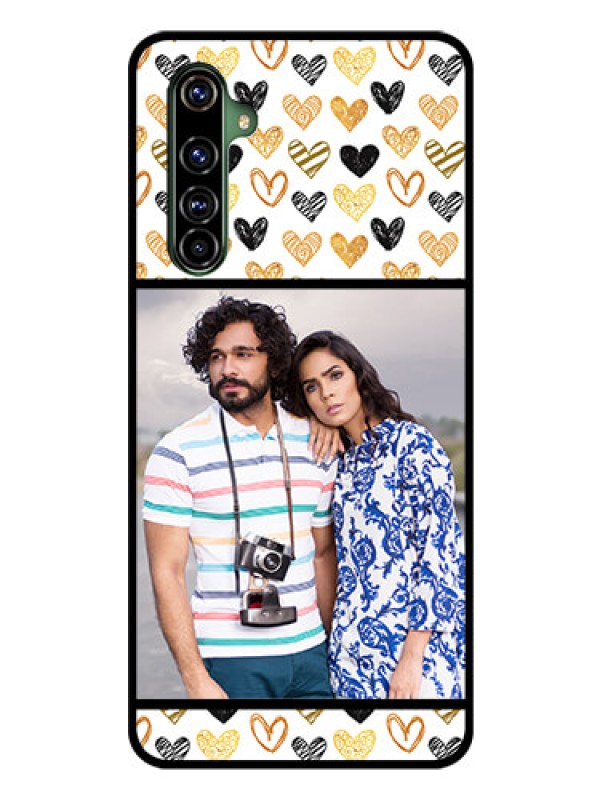 Custom Realme X50 Pro 5G Photo Printing on Glass Case - Love Symbol Design