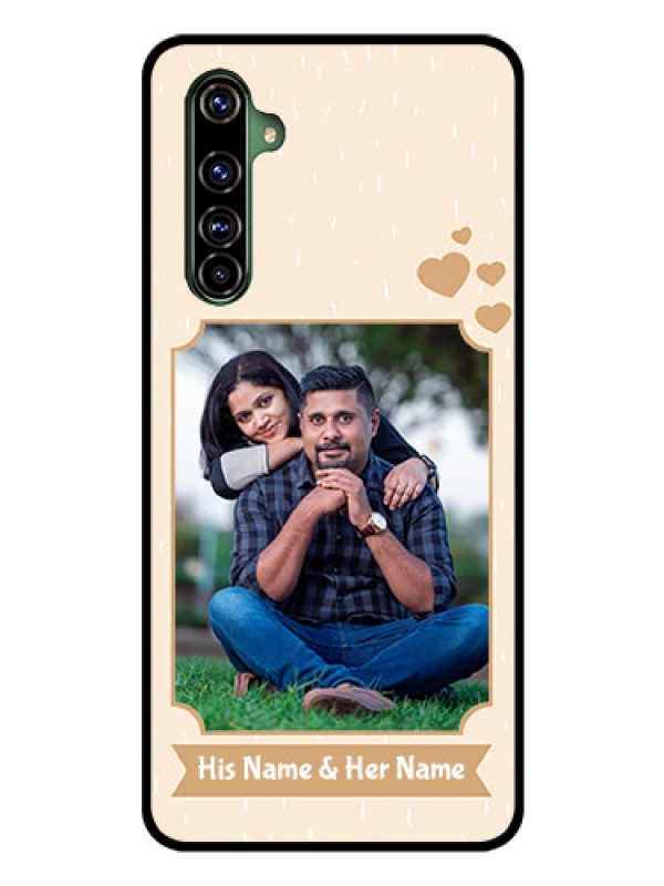 Custom Realme X50 Pro 5G Custom Glass Phone Case - with confetti love design 