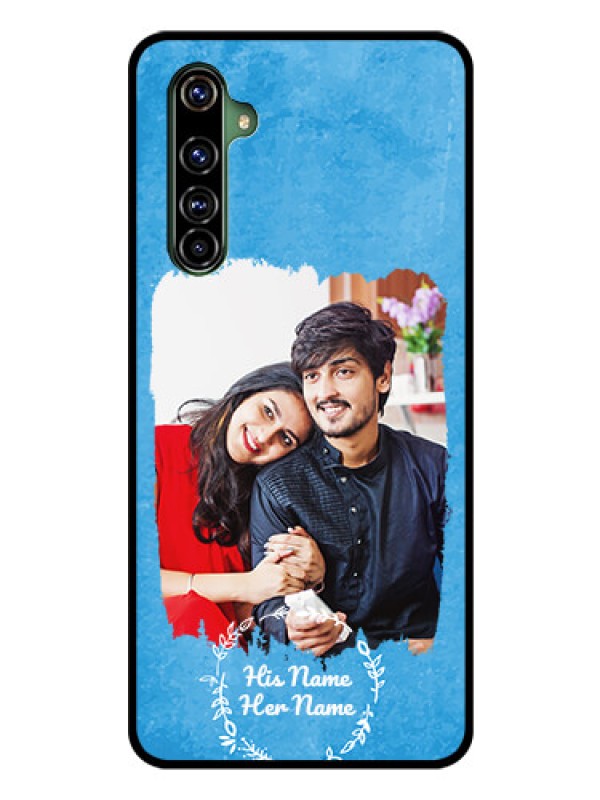 Custom Realme X50 Pro 5G Custom Glass Phone Case - Blue Color Vintage Design