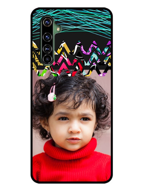 Custom Realme X50 Pro 5G Personalized Glass Phone Case - Neon Abstract Design