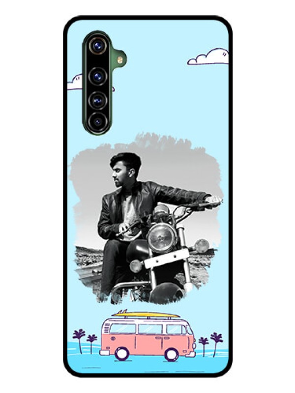 Custom Realme X50 Pro 5G Photo Printing on Glass Case - Travel & Adventure Design
