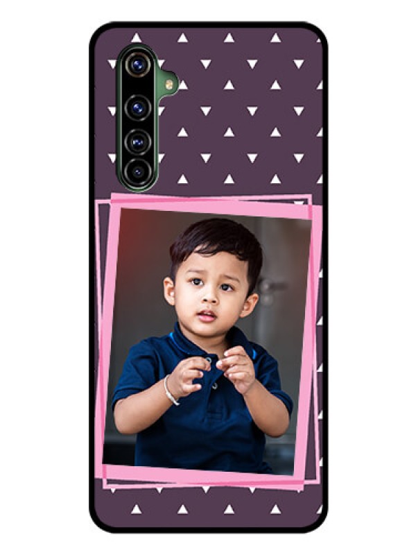 Custom Realme X50 Pro 5G Custom Glass Mobile Case - Triangle Pattern Dotted Design