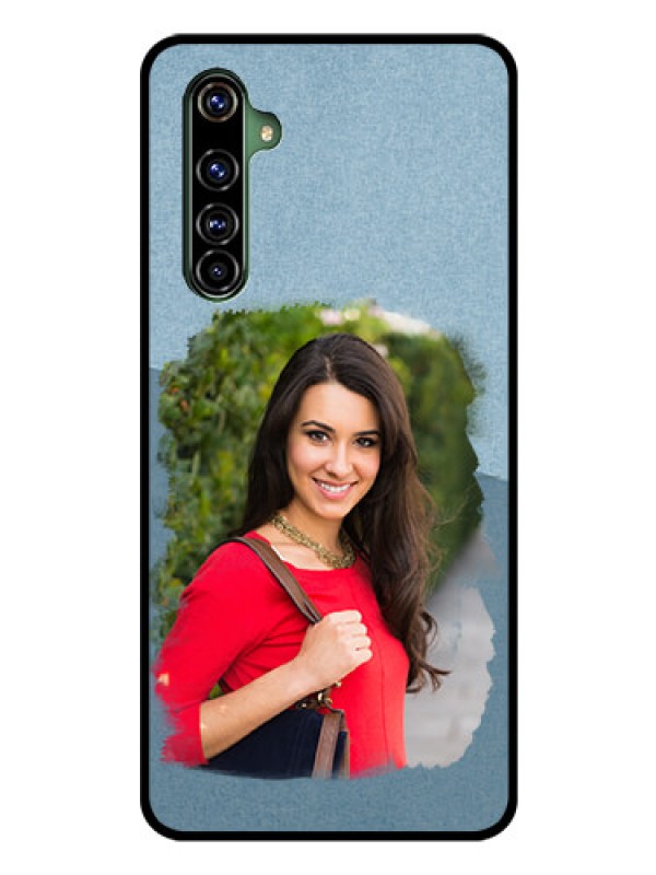 Custom Realme X50 Pro 5G Custom Glass Mobile Case - Grunge Line Art Design