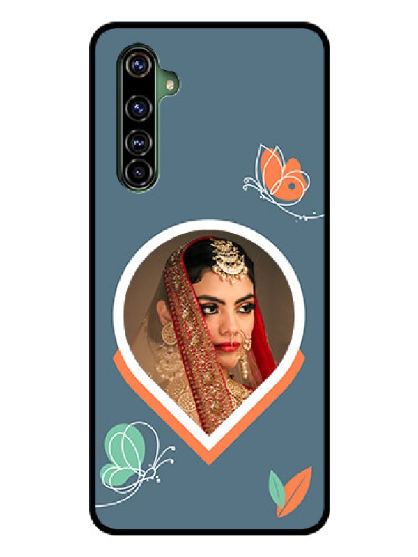 Custom Realme X50 Pro 5G Custom Glass Mobile Case - Droplet Butterflies Design