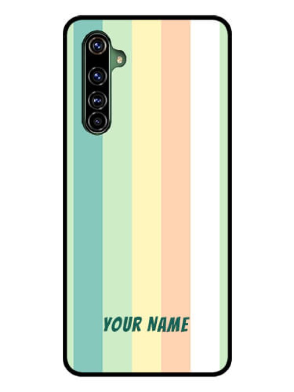 Custom Realme X50 Pro 5G Photo Printing on Glass Case - Multi-colour Stripes Design