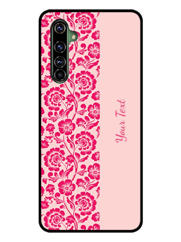 Custom Realme X50 Pro 5G Custom Glass Phone Case - Attractive Floral Pattern Design